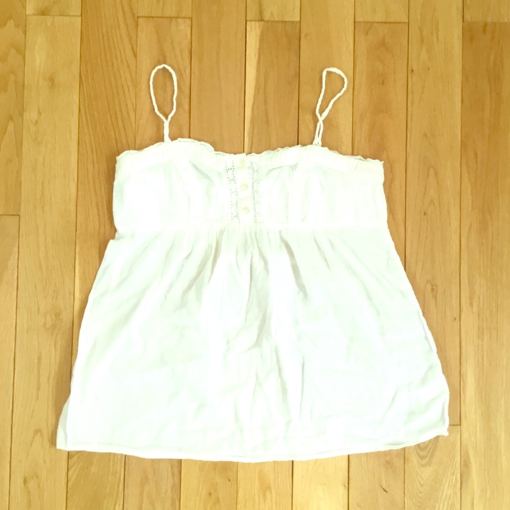 Cute white cotton camisole from Old Navy